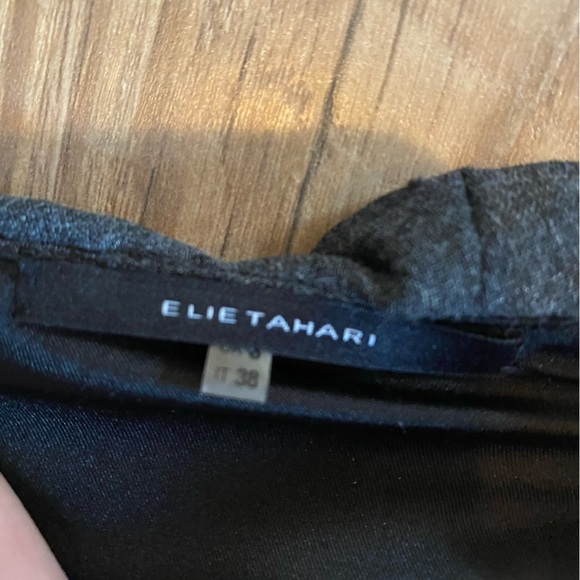 Elie Tahari Blue Dress with Ruffles Size 2 - Picture 3 of 5